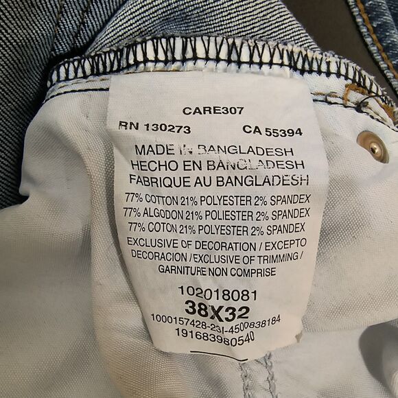 Lee Extreme Motion MVP Slim Taper Jeans Men’s 38x32 Blue Stretch Denim - Picture 4 of 5